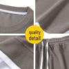 MiiOW Men's Waffle Short Sleeve T-Shirt & Shorts Set