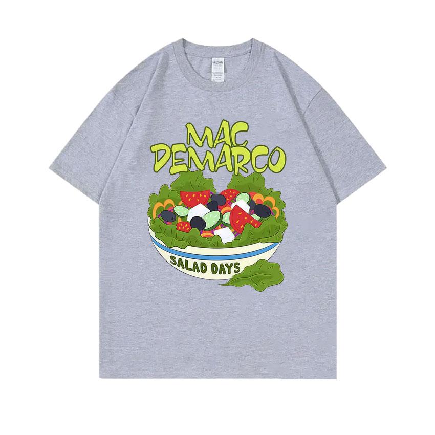 Mac Demarco Salad Days Magliette Grafiche Unisex Donna Casual Cotone Vintage Manica Corta T-Shirt Unisexs Moda Arte Estetica Maglietta