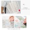 12 Sheets Set Calender Sticker Daily Plan 12 Months 365 Days Label Sticker for DIY Craft Scrapbooking Journal Notebook Decoration Daily Planner Appoi