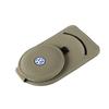 W14-Leather Car Sun Visor Glasses Holder Sunglasses Card Clip For Volkswagen VW R Polo Passat Rline Golf 4 5 6 Tiguan Jetta GTI ID.3