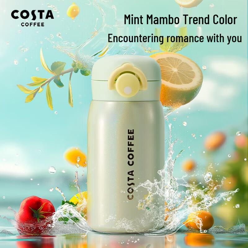 COSTA Mini 316L Stainless Steel Insulated Water Bottle with Pop-Up Lid