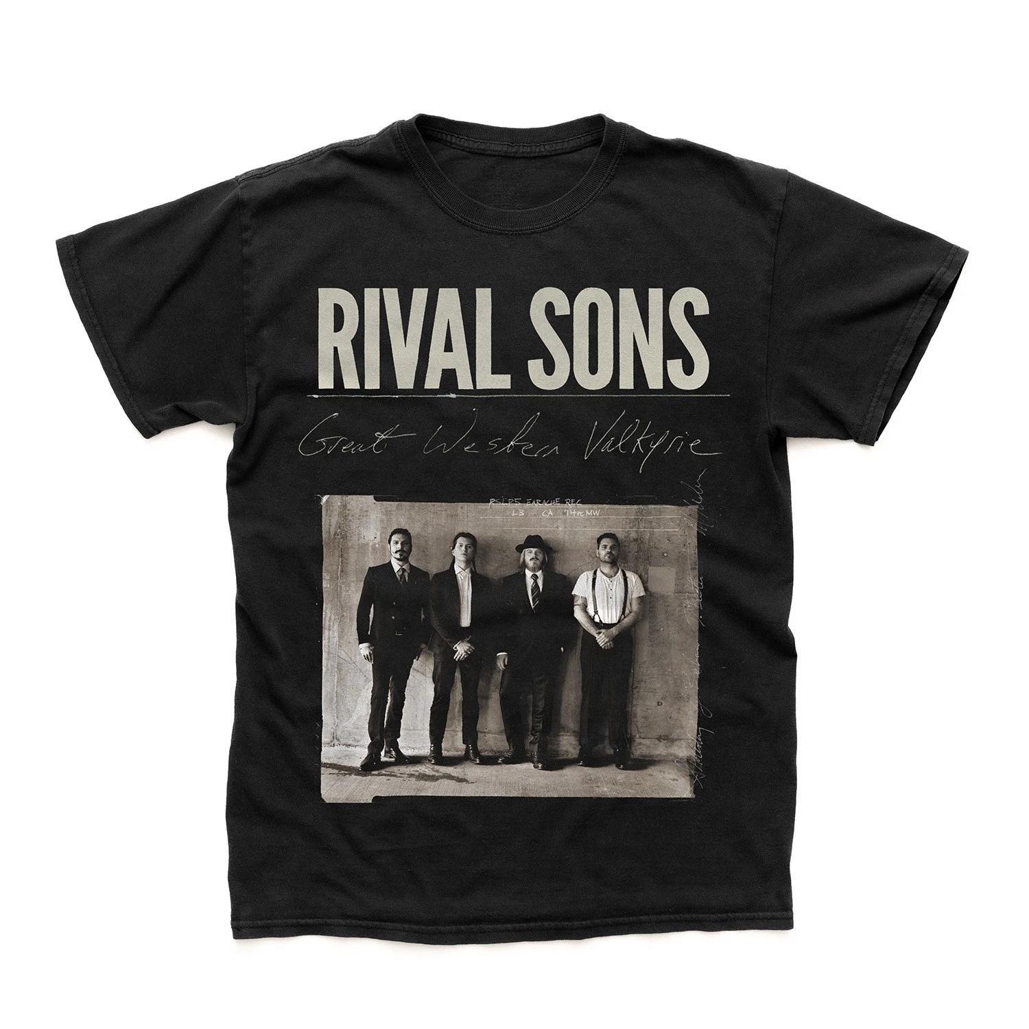 Rival Sons  Great Western Valkyrie  Black Short Sleeve T-shirt - NEW 2XL
