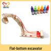 Wooden Hydraulic Excavator Model Kit for STEAM Learning and Science Experiments