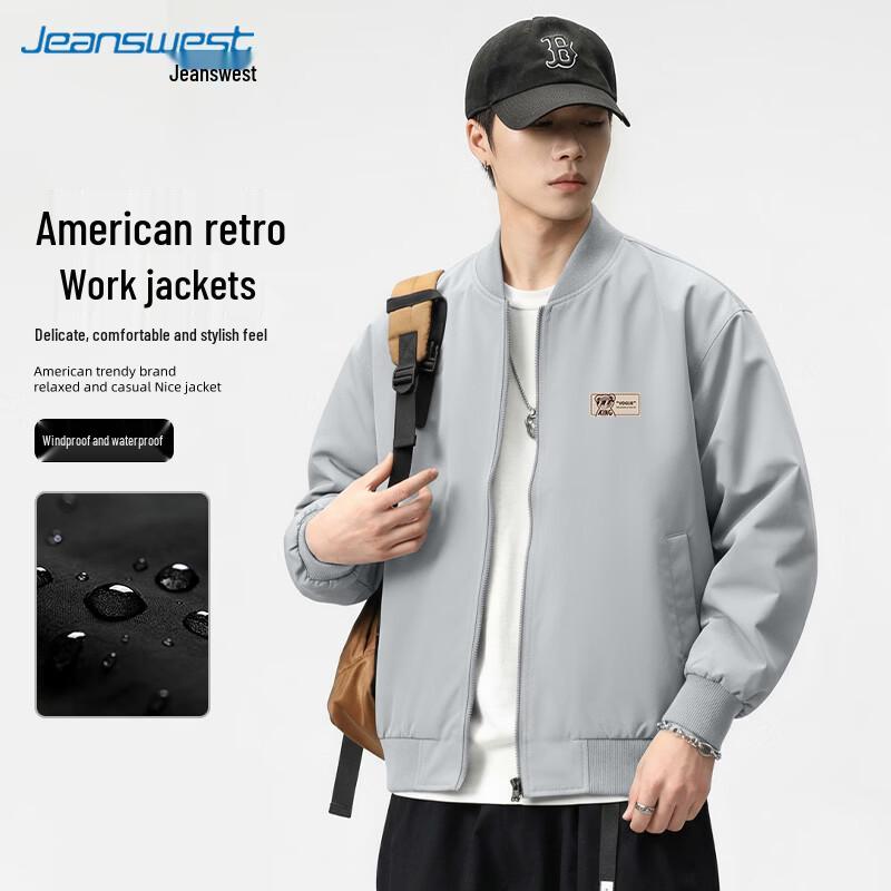 Мужская ветрозащитная повседневная бейсбольная куртка Jeanswest 4XL