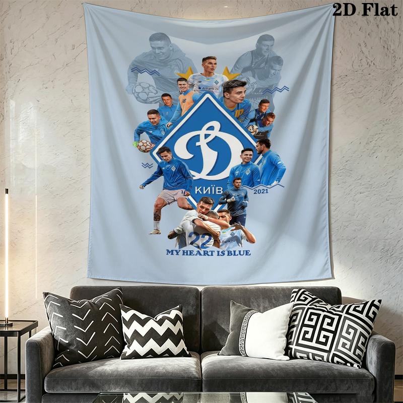 FC Dynamo Moscow Wall Tapestry Aesthetic Wall Hanging Printed Fabric Blanket Decorative Tapestries for Bedroom Living Room Home Decor