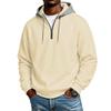 Men's -Lined Zip-Up Hooded Sweatshirt Loose Fit Casual Long Sleeve
