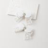 Flat Clip Hairpin Wing Studded Balletcore Headwear Bunches Clip Elegant Rhinestones Bowknot Hair Clip Photo Props