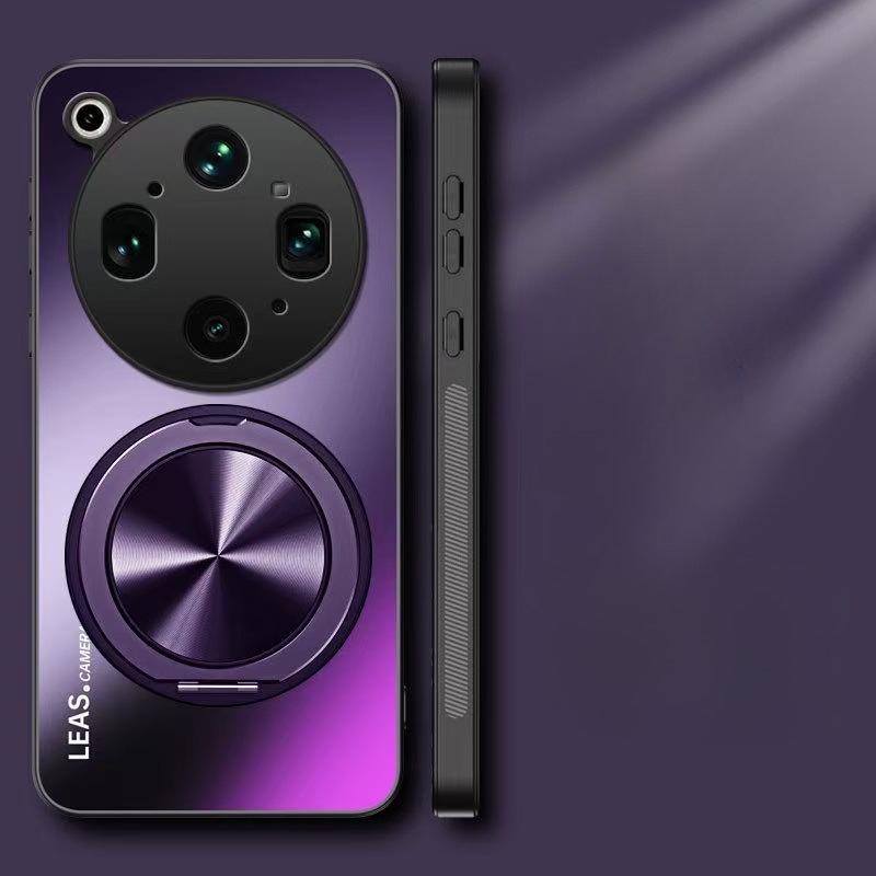 For OPPO Find X9 Ultra AG Frosted Magnetic Stand Holder Phone Case For OPPO Find X9ultra Shockproof Hard Back Cover Bumper