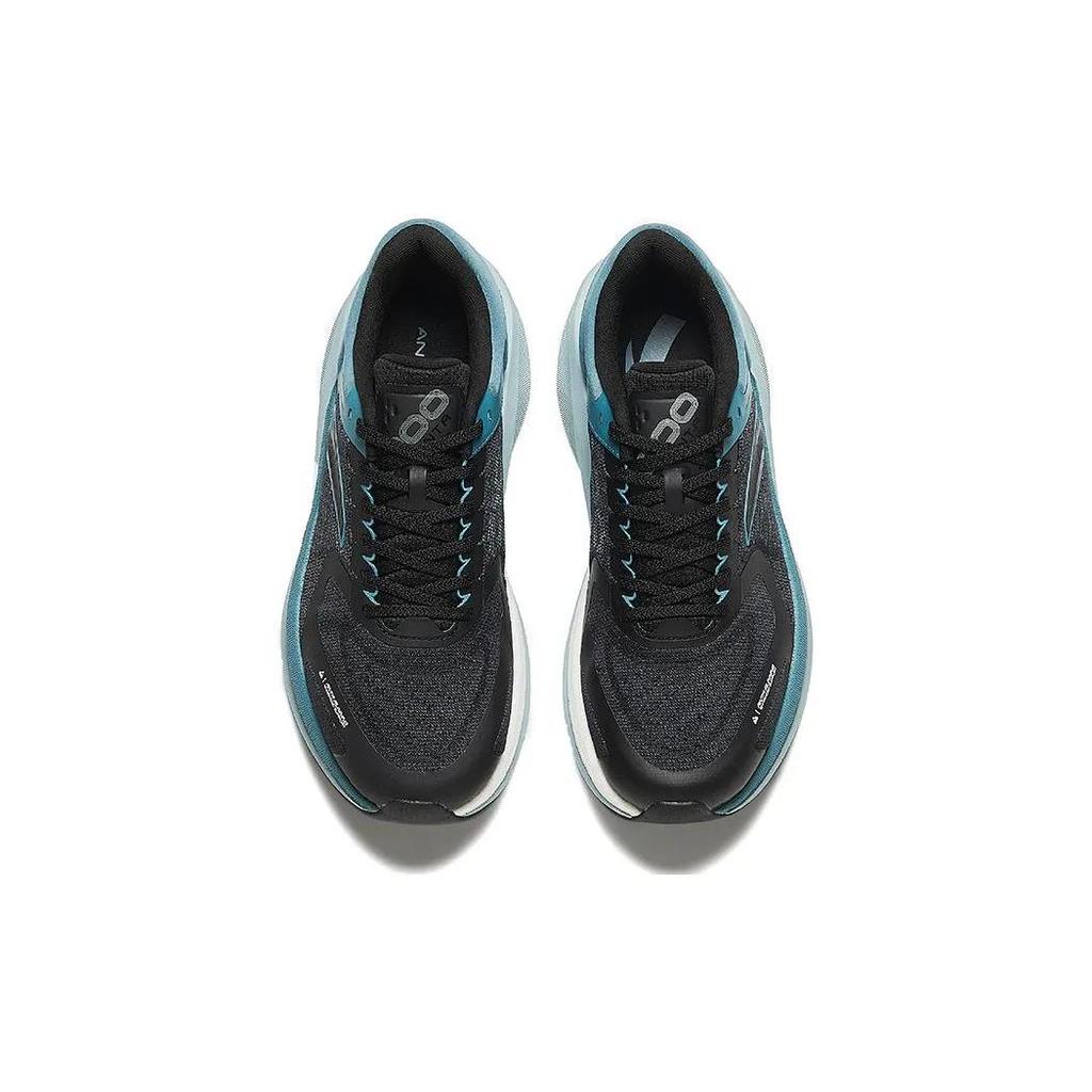 Anta Running Collection Sports Non Slip Waterproof Low top Running Shoes Men's Black Cyan (Unisex) Running Shoes 112345535 4