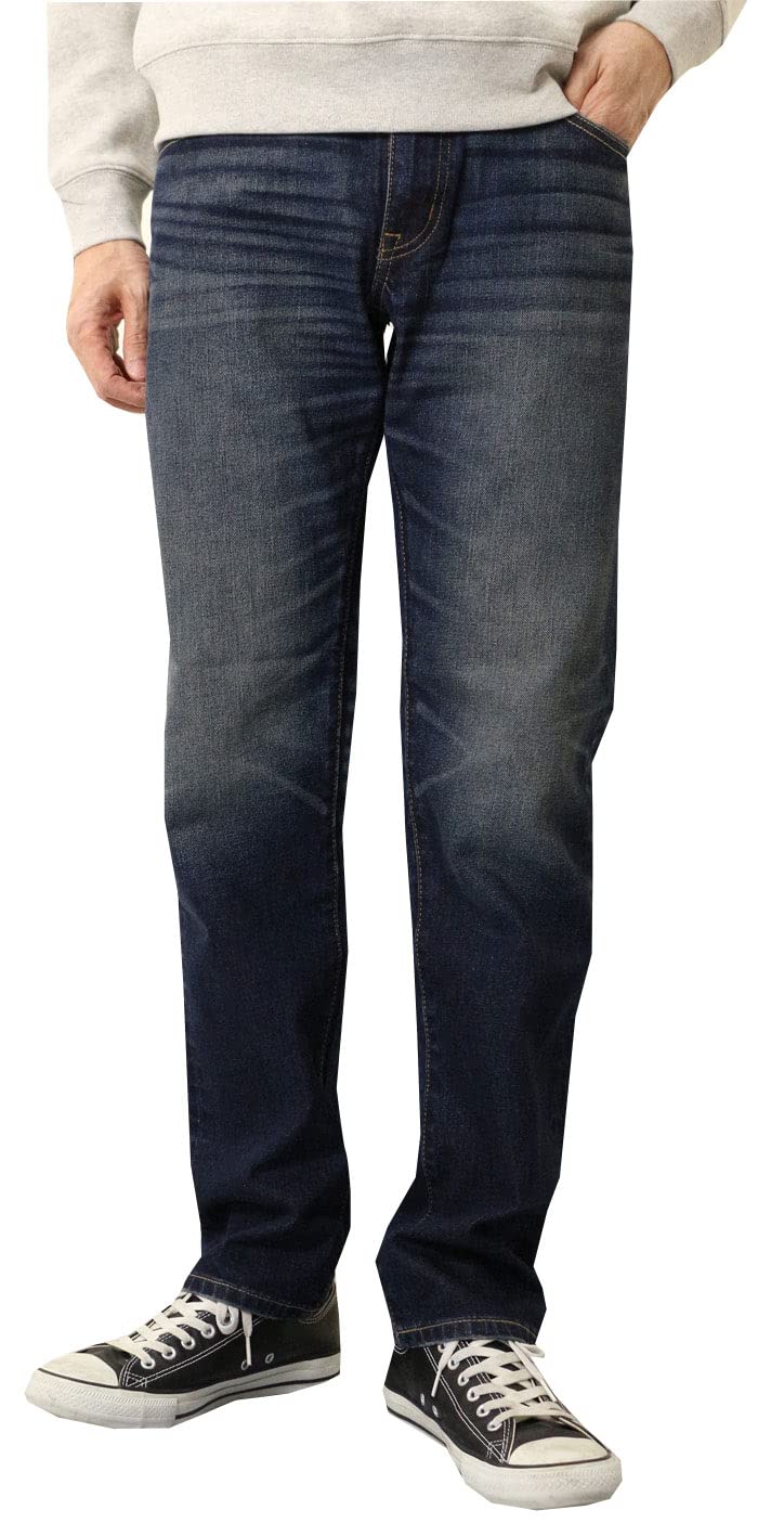 

Edwin XV Прямые джинсы обычного кроя, выстиранный темный, потертый, мужские брюки, EXV403,