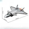576pcs Military Series Air Force J-20 Stealth Fighter Children's Building Block Toys No Box