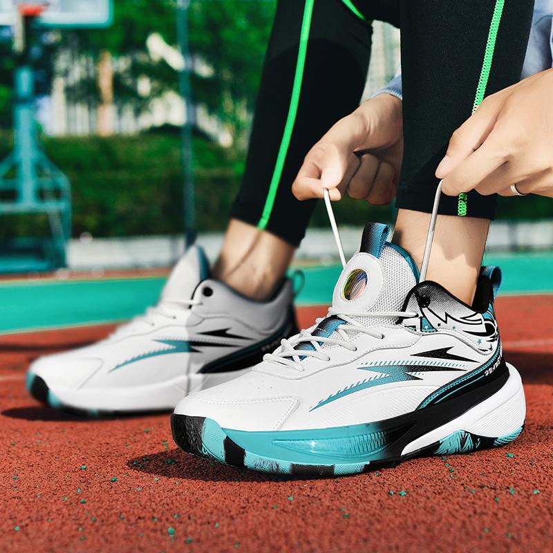 Erkek Basketbol Ayakkabıları Nefes Alabilen Yastıklama Kaymayan Giyilebilir Koşu Ayakkabıları Spor Salonu Antrenman Atletik Basketbol Ayakkabıları Kadınlar İçin