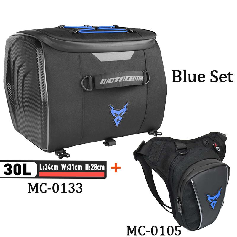 MOTOCENTRIC Waterproof Motorcycle Helmet Bag 37L 30L High Capacity Multi-functional Shoulder Waist Bag Luggage Moto Equipment