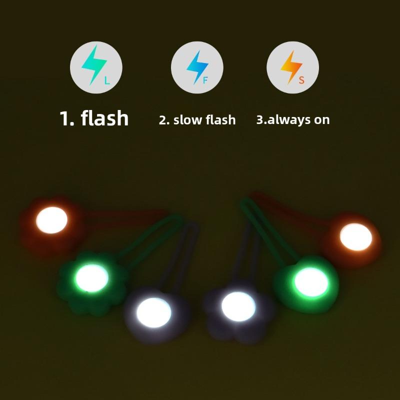 Pet Light-emitting Lamp Led Light-emitting Pendant, Dog Night Light, Anti-wandering Silicone Night Dog Walking Light