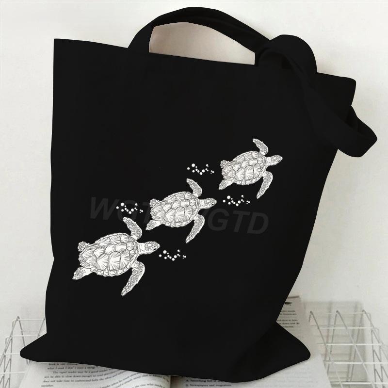 Ocean Animal Trend Shoulder Bag Daily Versatile Commuter Student Tutoring Bag