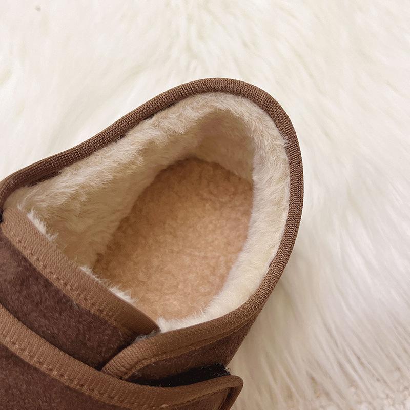 Processing custom winter new non-slip soft bottom piled thickened cotton boots outdoor snow boots versatile cotton boots women