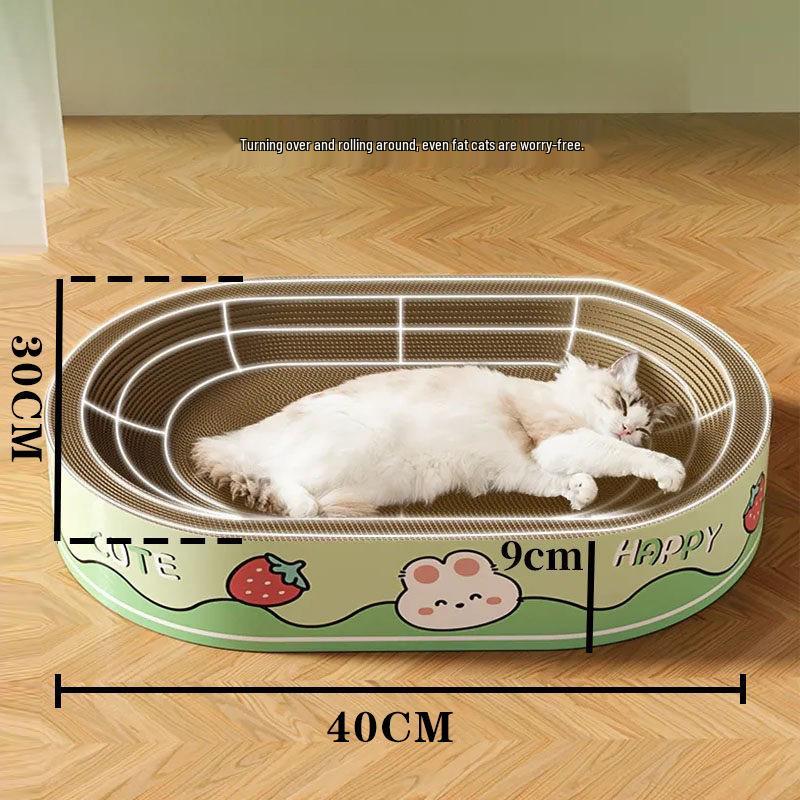 Durable Cat Scratching Board & Extra-Large Bed: Wear-Resistant, Scratch-Proof, Sofa-Protective, All-Season Use. Includes Catnip