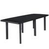 Day and Night - Day and Night Anthracite Gray Plastic Garden Table 216x90x72 Cm