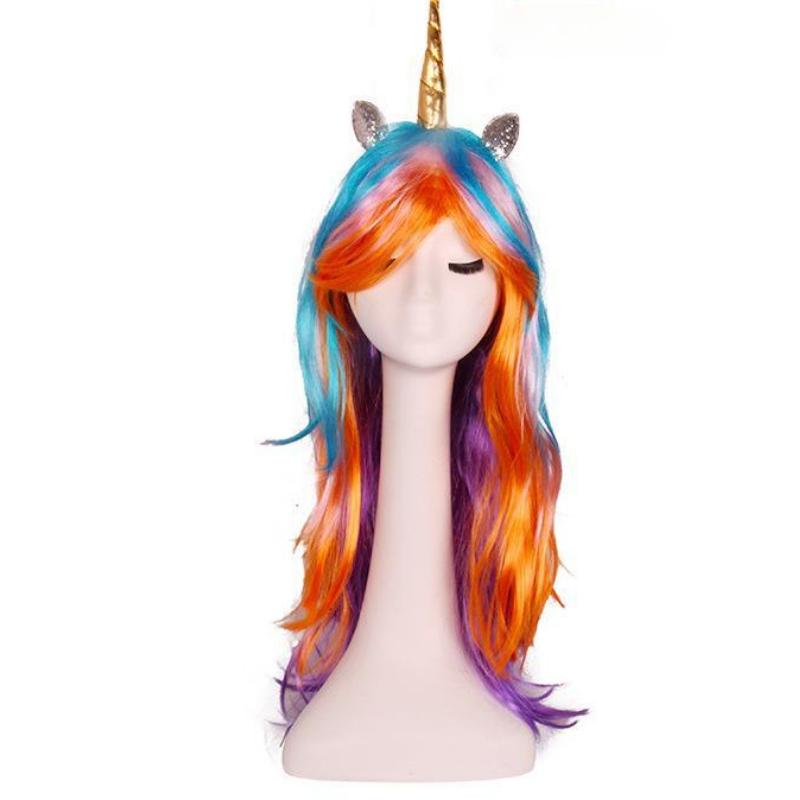 PONY Einhorn Perücke Cosplay Anime Perücke Party Perücke