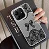 Design Sense Schwarze Spitze Hülle für Xiaomi Redmi Note 9 10 K60 12C A5 10C 13C 9C 9T 14C A1 A2 Plus Rückseite Handyhülle