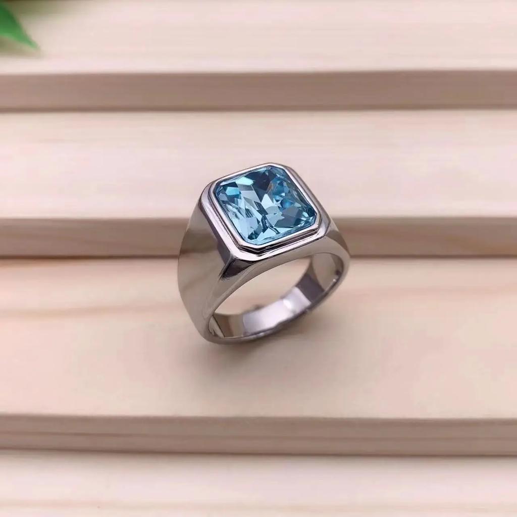 Men's High Quality 316LStainless Steel Multiple Gemstone Styles Onyx Rings