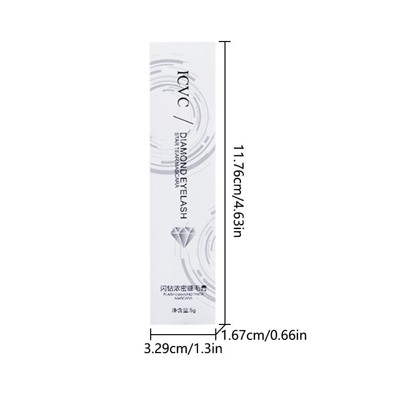 Sparkling Diamond Mascara Sequins Waterproof Glitter Diamond Mascara Shining Galaxy Sequins Sweat Proof Eyelashes Eye Makeup