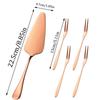 Stainless Steel Cake Spatula With Teeth Triangular Spatula Cake Cutlery Pizza Knife Baking Tool