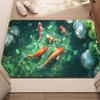 3D Visuelle Illusion Karpfenmuster Bedruckte Fußmatte Flur Eingang Wasserabsorbierend Rutschfest Willkommensmatte Lustige Heimdeko Teppich
