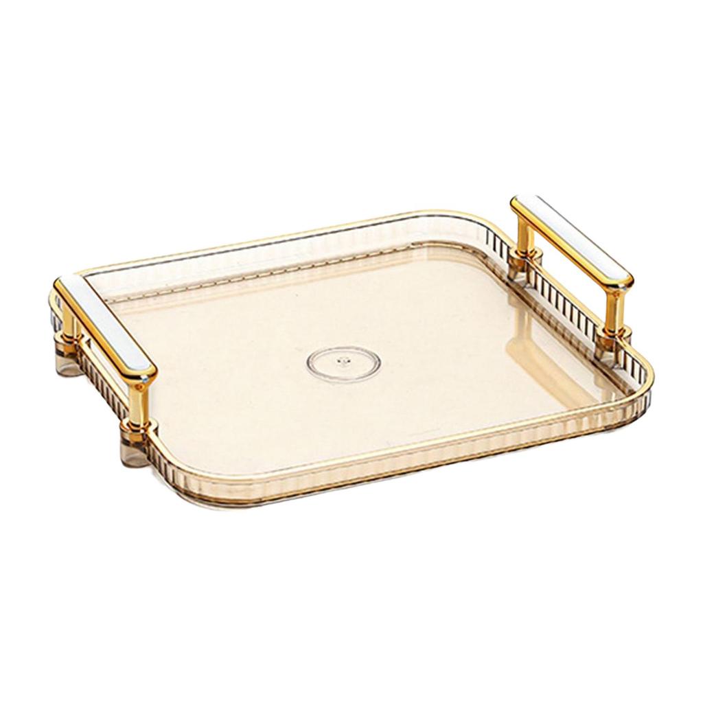 Snacks Plate Fruit Plate Vanity Tray Home Decorative Modern Anti Skid Divided Serving Dishes for Cookies Fruits Cupcake Bedroom