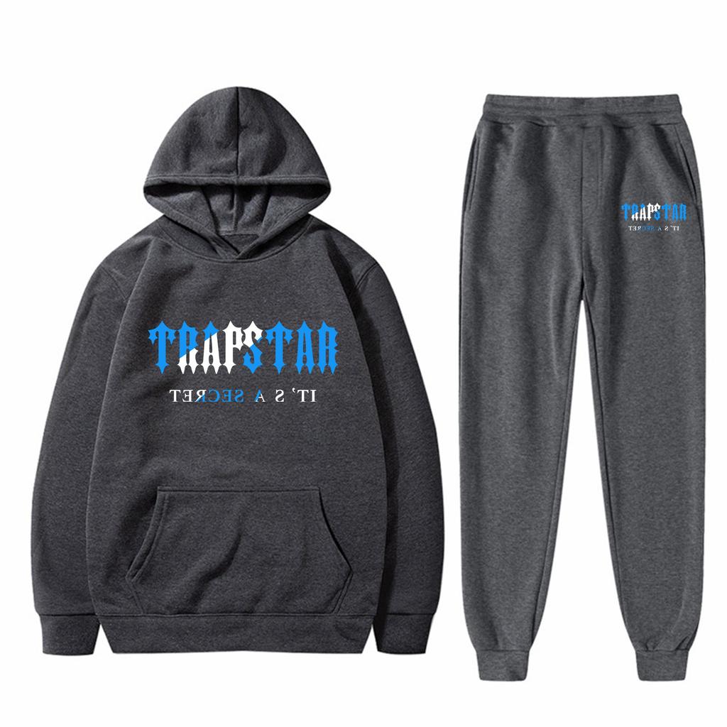 Children's Plush Long Sleeve Pants Loose Hoodie Embroidered Printed Hoodie Set