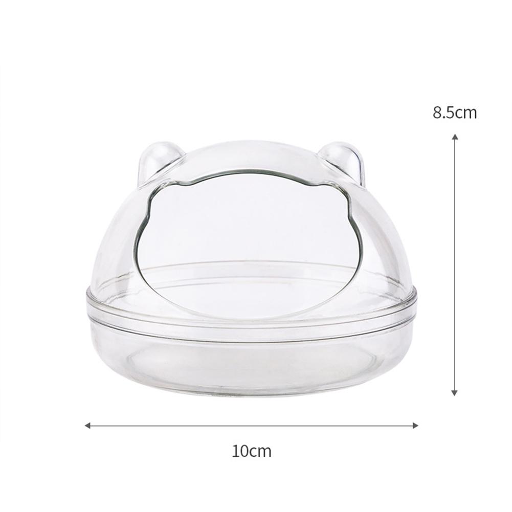 Multipurpose Pet  Transparent  Bathroom Cartoon Shape Detachable Anti-splash Observation Bathtub Toilet For Hamster Small Animals