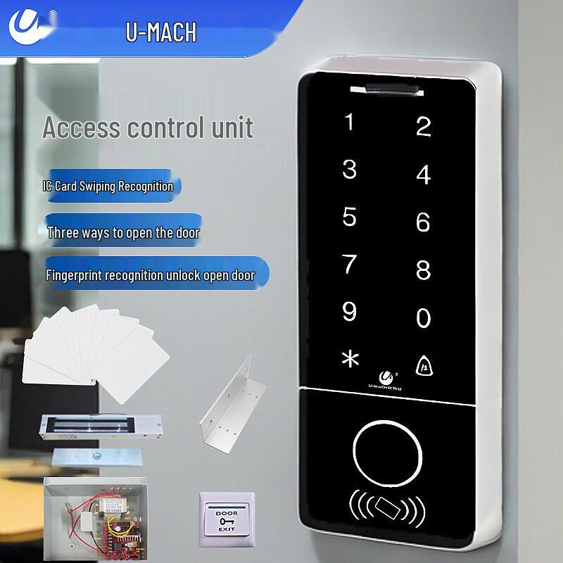 Youmas Biometric Access Control & Time Attendance System CN plug (adapter included)