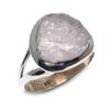 Natural Morganite Rough Gemstone 925 Solid Sterling Silver Gift Ring S.7.5 T7s69