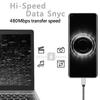 USB Type C Cable 2.4A Fast Charging Battery Charger Wire Woven Nylon Data Cable Mobile Phone Charger For Huawei Samsung USB C