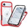 For iPhone Air Magnetic Case PC + TPU Protective Phone Cover with PET Screen Film