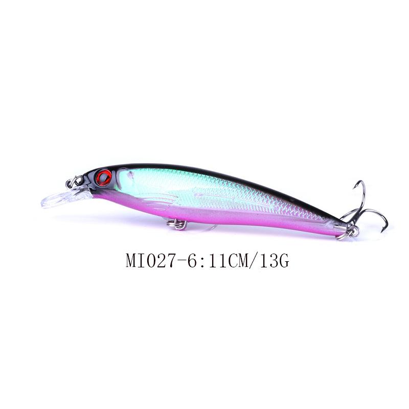 10Color Lure Bait Set for Long Casting Universal11cm13.4gBionic Hard Bait Freshwater Seawater Full Swimming Layer Fishing Gear F