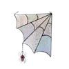 Acrylic Spiderweb Door Topper Decoration Quartered Halloween Door Corner Sign  Haunted House