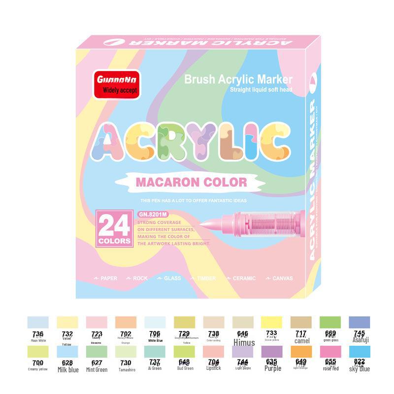 72/120 Farben, weicher Kopf, Acryl-Markierungsstift für Kunst, DIY-Handmalerei, Graffiti