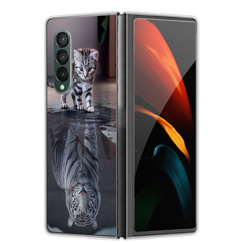 Etui na Samsunga Z Fold 5 Słodkie Modne Twarde Przezroczyste Etui na Telefon dla Samsunga Galaxy Z Fold5 5G ZFold 4 6 5G Powłoka Ochronna ZFold6