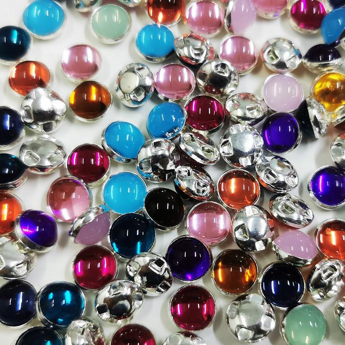 Hand-Sewn Rhinestone Button and Claw Beads for DIY Clothing and Crystal Ornaments
