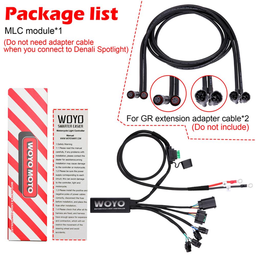 WOYO Motorcycle Light Controller For BMW Headlight CAN Bus Electrical System
