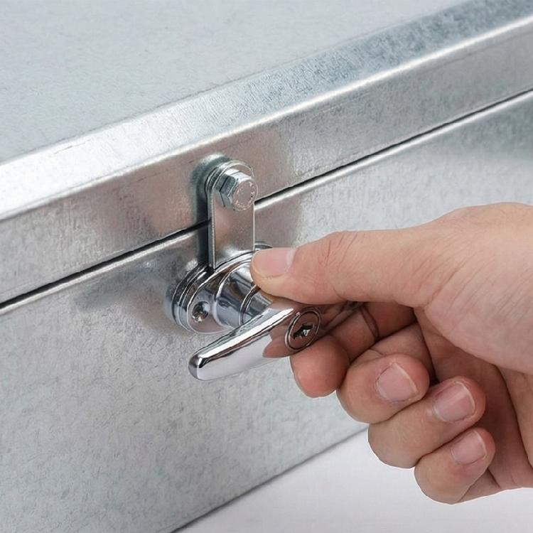 Practical T Handle Security Lock with Key For Drawers And Cabinets Zinc Alloy Body Easy Installation for Home Offices