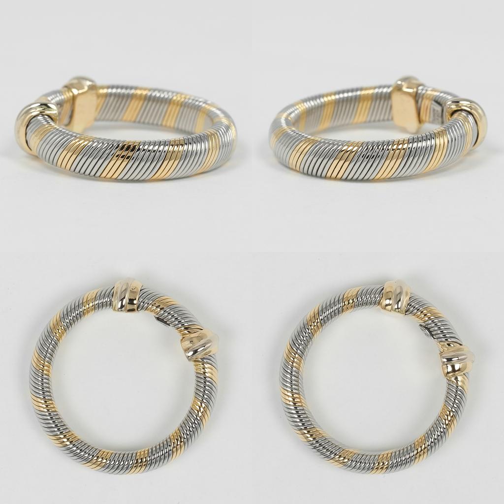 CARTIER All Air Ciel Vintage Ring K18 yellow gold/Stainless Steel #6.0(US Size) 5.7g Women Used