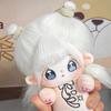 20cm Cute White Hair Plush Doll Super Star Figure Soft Stuffed Cotton Dolls DIY Cosplay Outfit Collection Girl Toys Gift