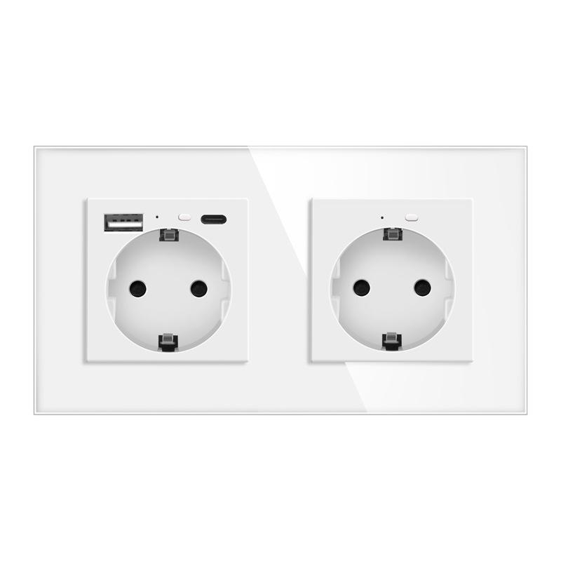 European Standard Smart WiFi Socket with APP Remote, Voice Control, Timer & Power Monitoring