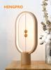 Dropship USB Battery HengPro Balance LED Table Lamp Ellipse Magnetic Air Switch Eye Care Night Care Light Touch Control | LED Table Lamps