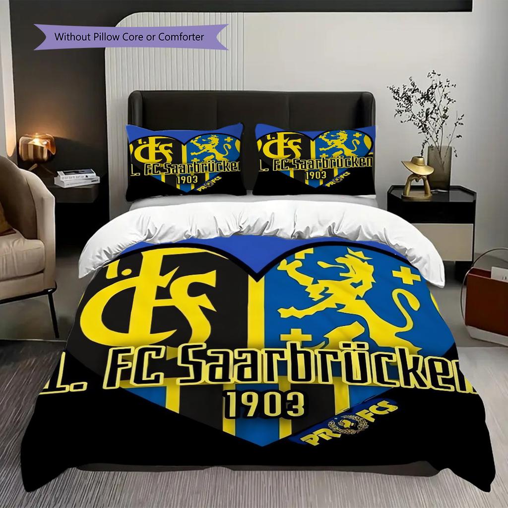 Portugal Emblem Bedding (1 * duvet cover + 2 * pillowcase, without core) 2D Flat Soft and comfortable Christmas birthday gift