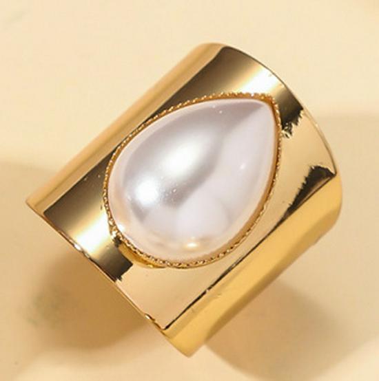 Vintage Retro Colored Glaze Irregular Fashion Ring