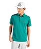 Shirt with GR00 [Munsingwear] Short-sleeved Collar, Pique, Stretch, Sweat-wicking, Quick-drying, Sunscreen, Golf, MG5SHS81M, Men's, (green)