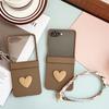 Wrist Strap with Small Screen Phone Case for Samsung Galaxy Z Flip 7 FE 6 5 Flip7 Flip6 Hard Shell Hinge Protective Cover